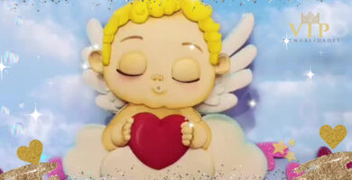 Cupido en fomi dulcero san valentin