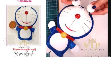 Doraemon en goma eva manualidades imprimibles