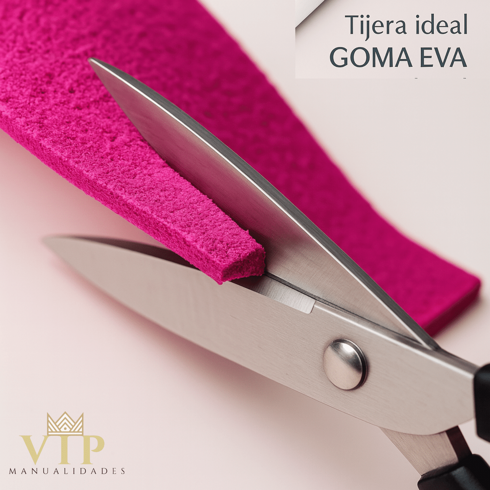 Tijera de precisión 20 cm en acero inoxidable para goma eva y manualidades - Imagen 7