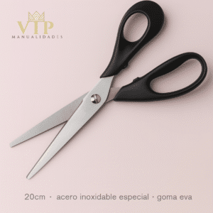 Tijera de precisión 20 cm en acero inoxidable para goma eva y manualidades