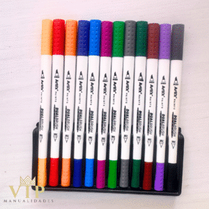 12 Rotuladores dual