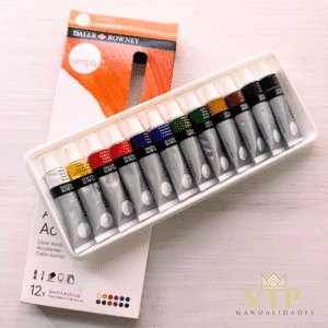 Alternative view of Pintura acrílica ideal para goma eva Daler Rowney Simply – Set de 12 colores surtidos
