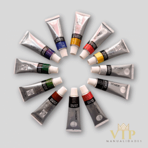 Pintura acrílica ideal para goma eva Daler Rowney Simply – Set de 12 colores surtidos