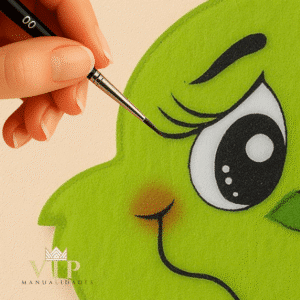 Alternative view of Pincel punta fina nº00 para detalles precisos en goma eva y manualidades