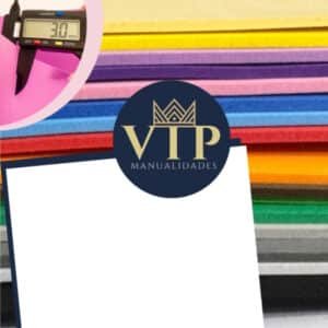 Goma eva gruesa blanco 3mm Premium-VipManualidades 29x42cm
