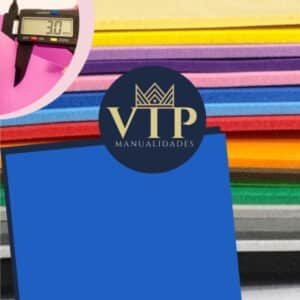 Goma eva gruesa azul oscuro 3mm Premium-VipManualidades 29x42cm