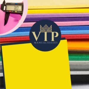 Goma eva gruesa amarillo 3mm Premium-VipManualidades 29x42cm