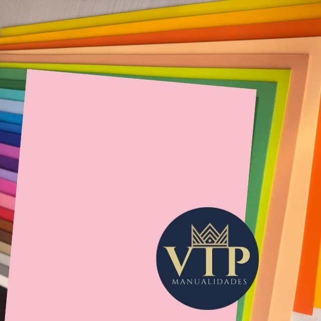 Goma eva color rosa pastel VipManualidades - Hoja básica de 2mm 42x59cm