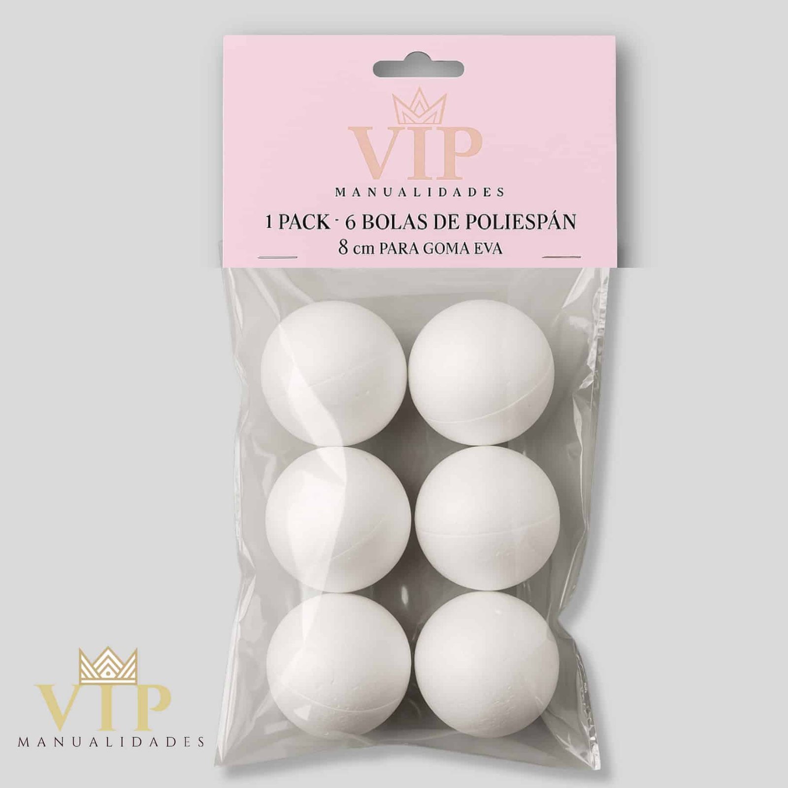 6 Esferas bolas de poliespan