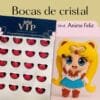 Boquitas de cristal-ojos resinados Anime feliz