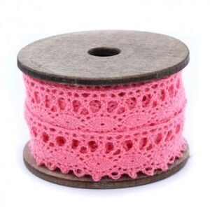 Cinta de encaje rosa para manualidadesvip