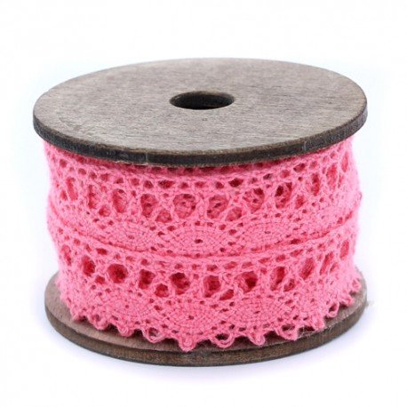 Cinta de encaje rosa para manualidadesvip