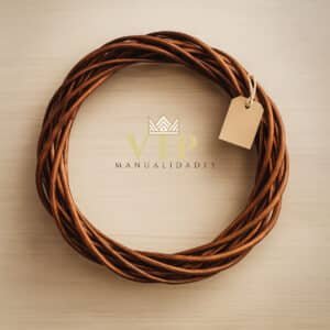 Corona de mimbre para manualidades 1