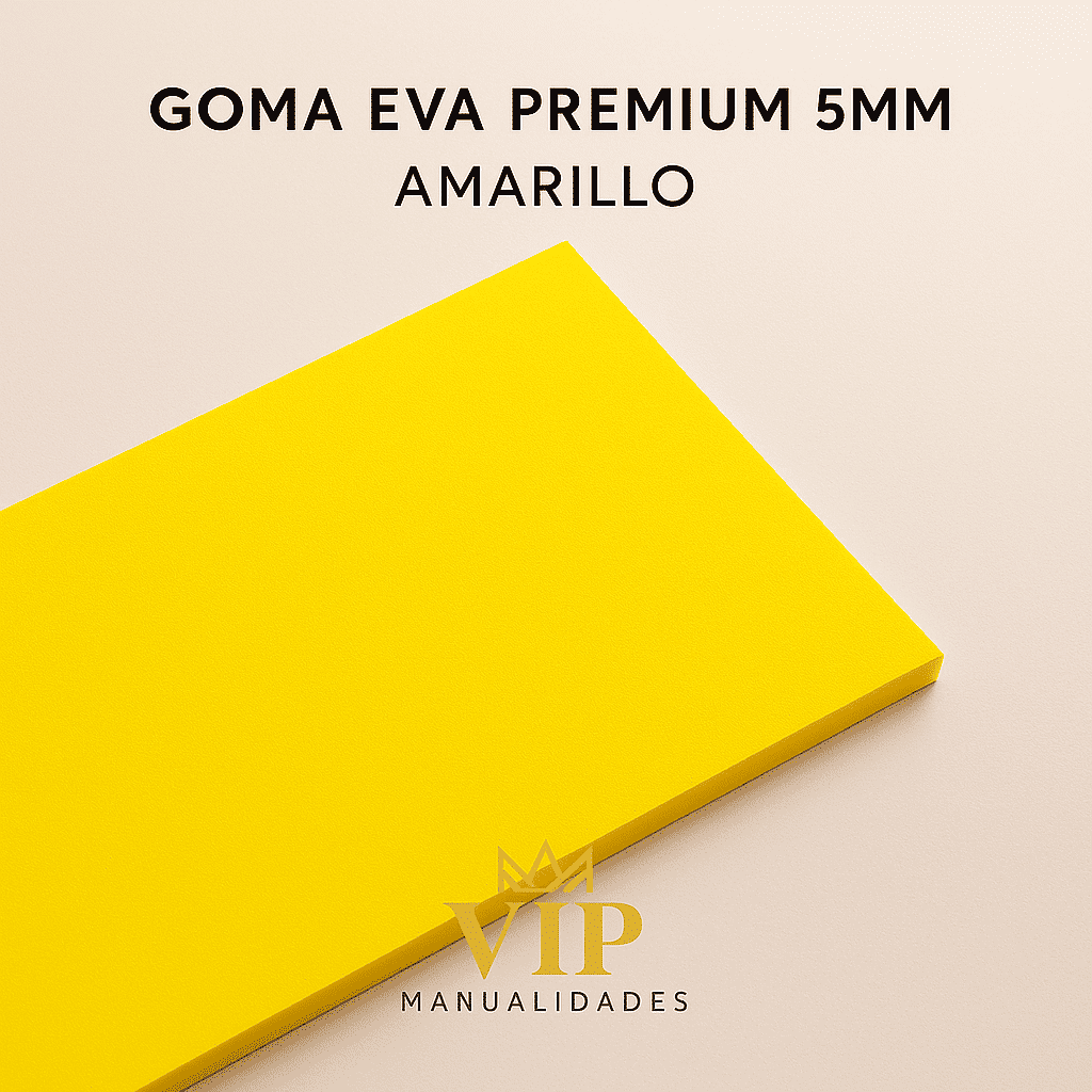 GOMA EVA GRUESA 5MM AMARILLO