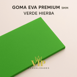 GOMA EVA GRUESA 5MM VERDE