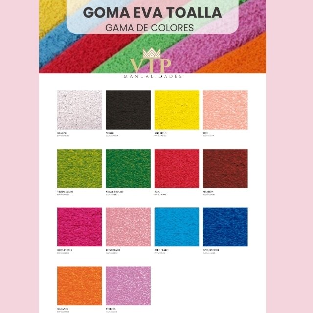 Goma eva toalla VipManualidades