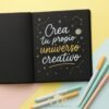 Libreta Bullet Journal Creativa de Hojas Negra manualidades vip