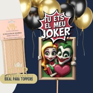 Palitos de madera para toppers y manualidades