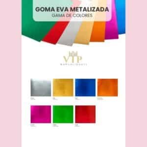 GOMA EVA METALIZADA colores