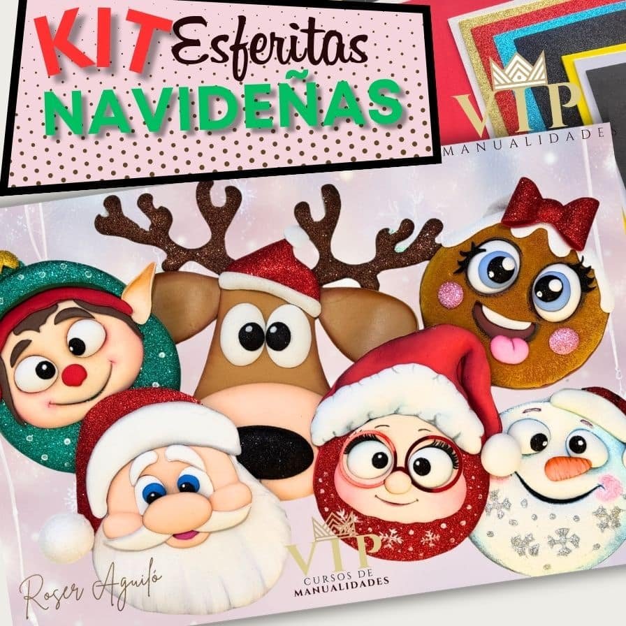 Kit de Manualidades esferitas navideñas