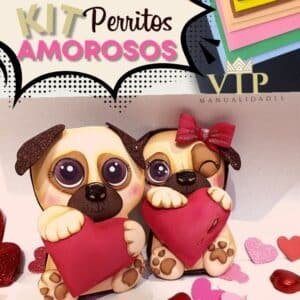Kit de manualidades perritos amorosos