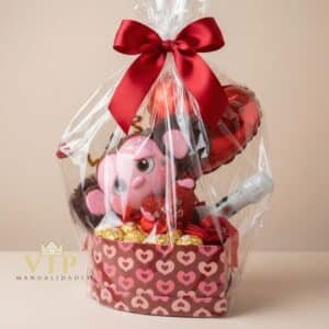 Caja Monito Amoroso con Cava y Bombones Ferrero