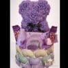 Caja Regalo con Oso de Flores, Beauty Fruit y Luces L