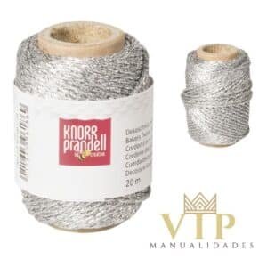 Cordón Decorativo metálico plateado