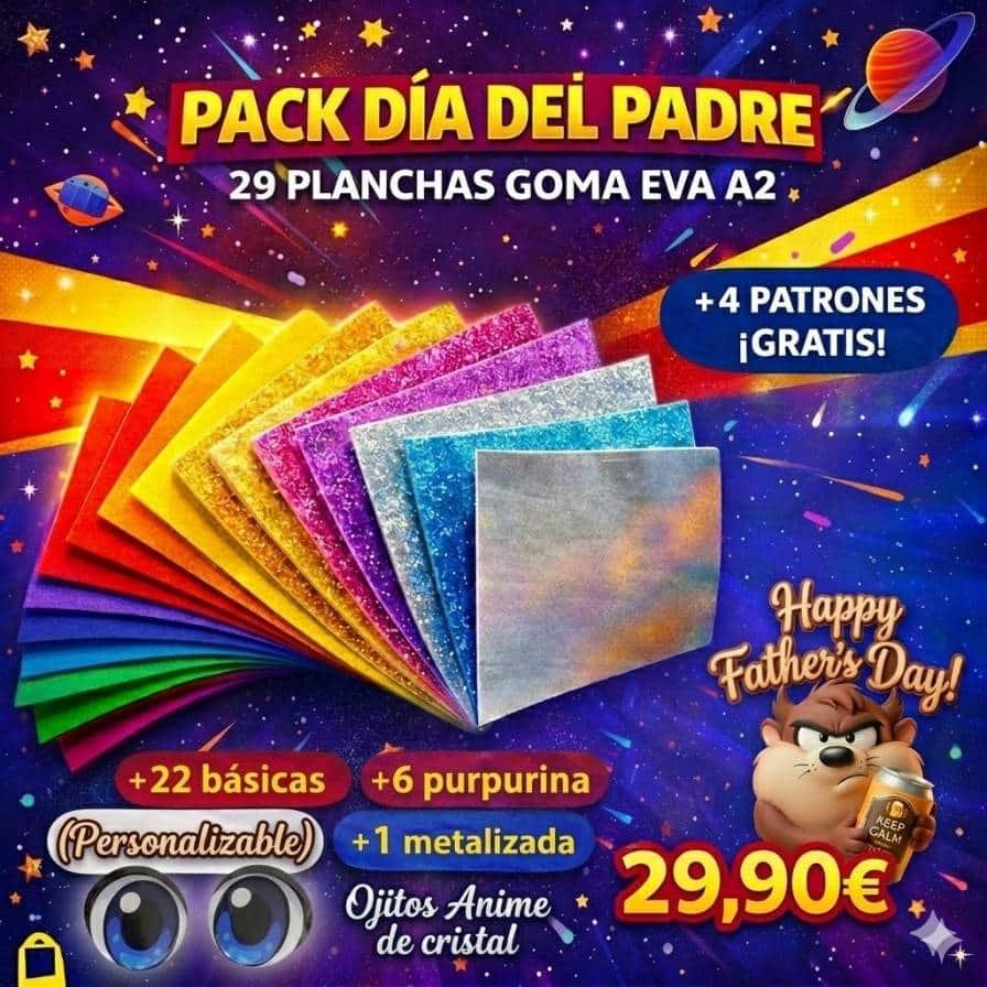 OFERTA PACK GOMA EVA DIA DEL PADRE