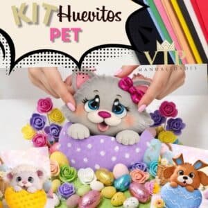 Kit de Manualidades Huevitos de Pascua Pet