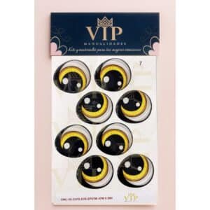 OJITOS DE CRISTAL OWL YELLOW 47X50