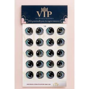 OJITOS DE CRISTAL UNICORN BLUE STAR 25X25