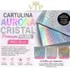 Cartulina Aurora Cristal Premium Plata 49,5 x 35 cm