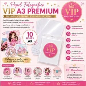 Papel Fotográfico Brillante Papelería Creativa VipManualidades A3