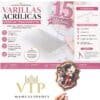Varillas acrílicas papeleria creativa